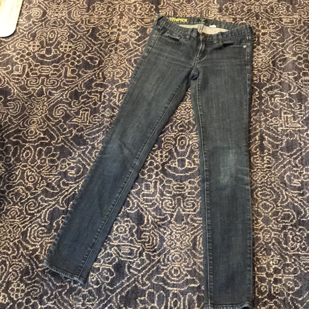 J Crew Toothpick Jeans 25